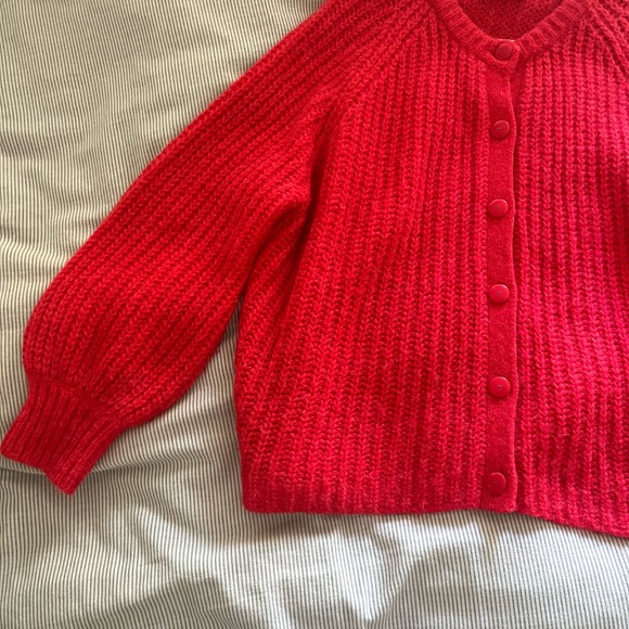 Sezane Emile Cardigan Red - Picture 2 of 4